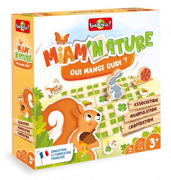 Boîte du jeu Bioviva Miam'Nature - Qui mangue quoi?