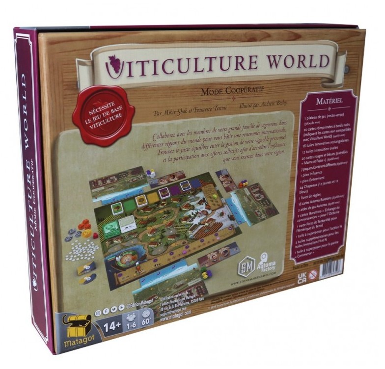 Présentation du jeu Viticulture - World (ext) (VF)