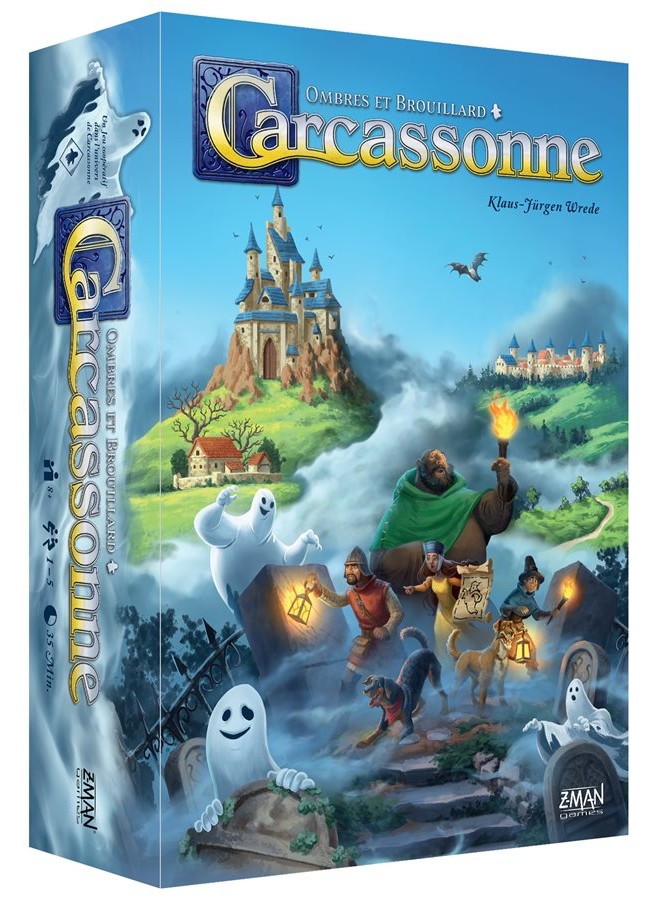 Boîte du jeu Carcassonne - Ombres et Brouillard