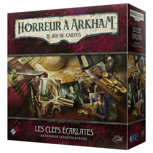 Boîte du jeu Horreur à Arkham JCE : Les Clefs Écarlates extension Investigateurs