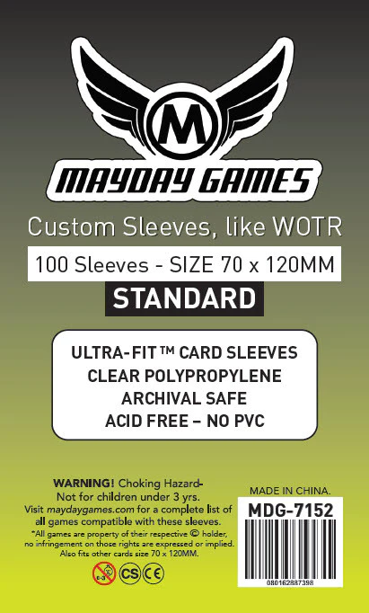 Boîte accessoire Sleeves - Protecteurs de cartes "Tarot" 70 x 120 mm Paquet de 75