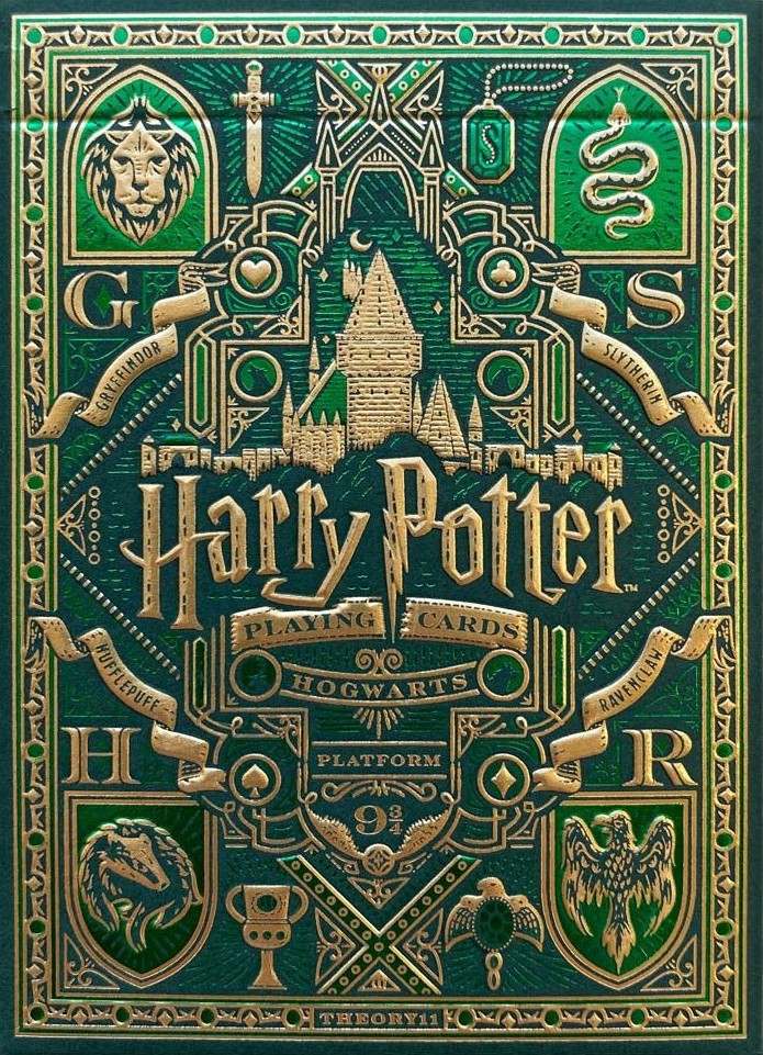 Boîte du jeu Harry Potter: Serpentard - Cartes à Jouer Theory 11