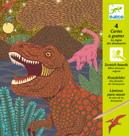 Boîte du bricolage Cartes à gratter - Le Règne des Dinosaures