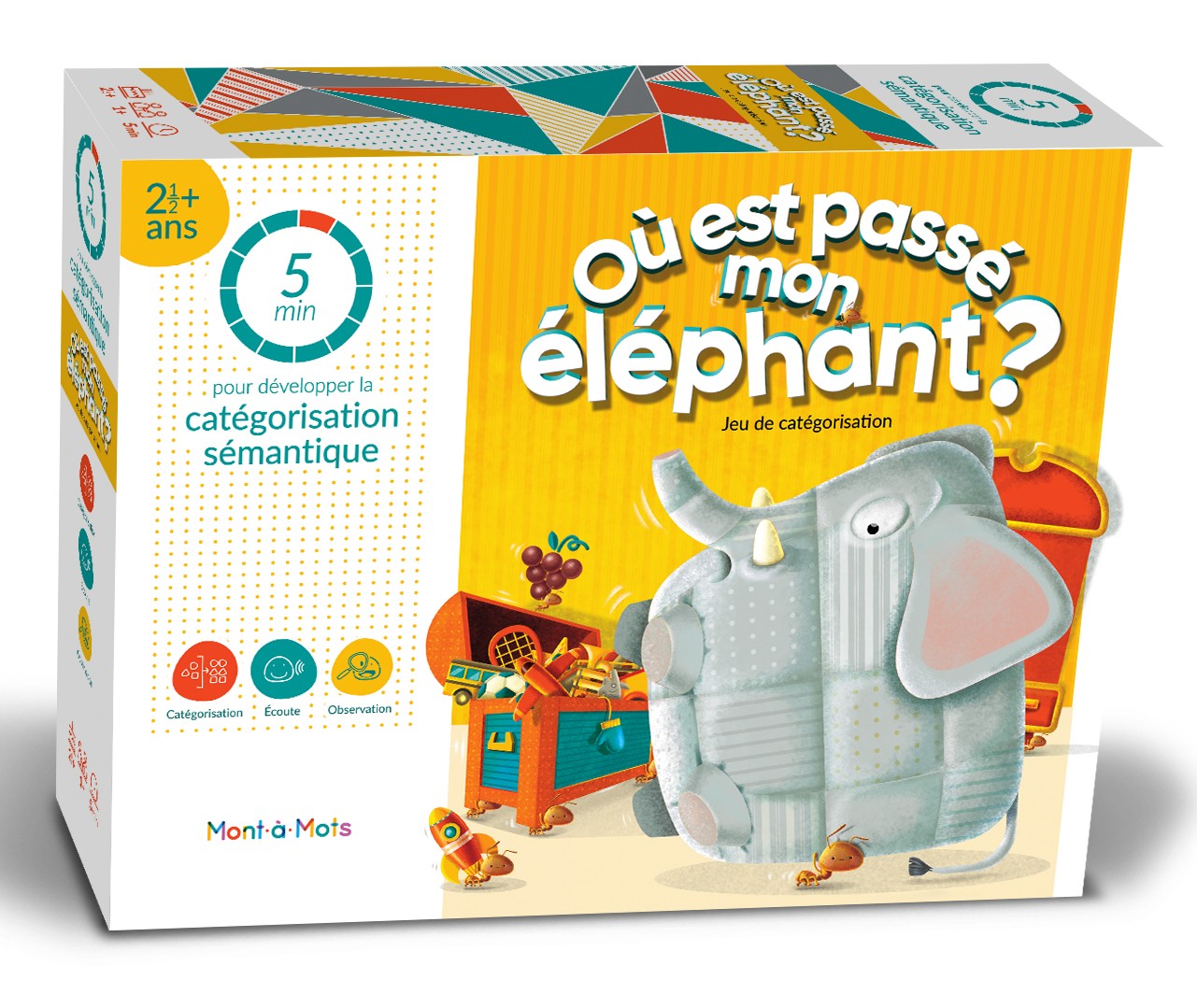Boîte du jeu Où est passé mon éléphant?