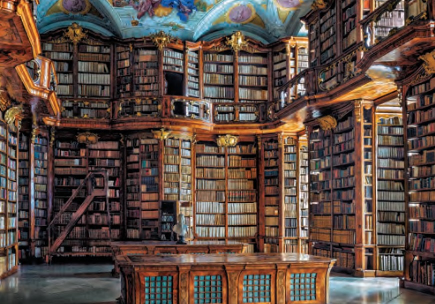 Boîte du casse-tête Bibliothèque Monastère St-Florian (1000 pièces) - Piatnik