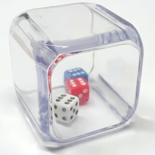 Boîte accessoire Koplow Games - Triple dés dans un cube
