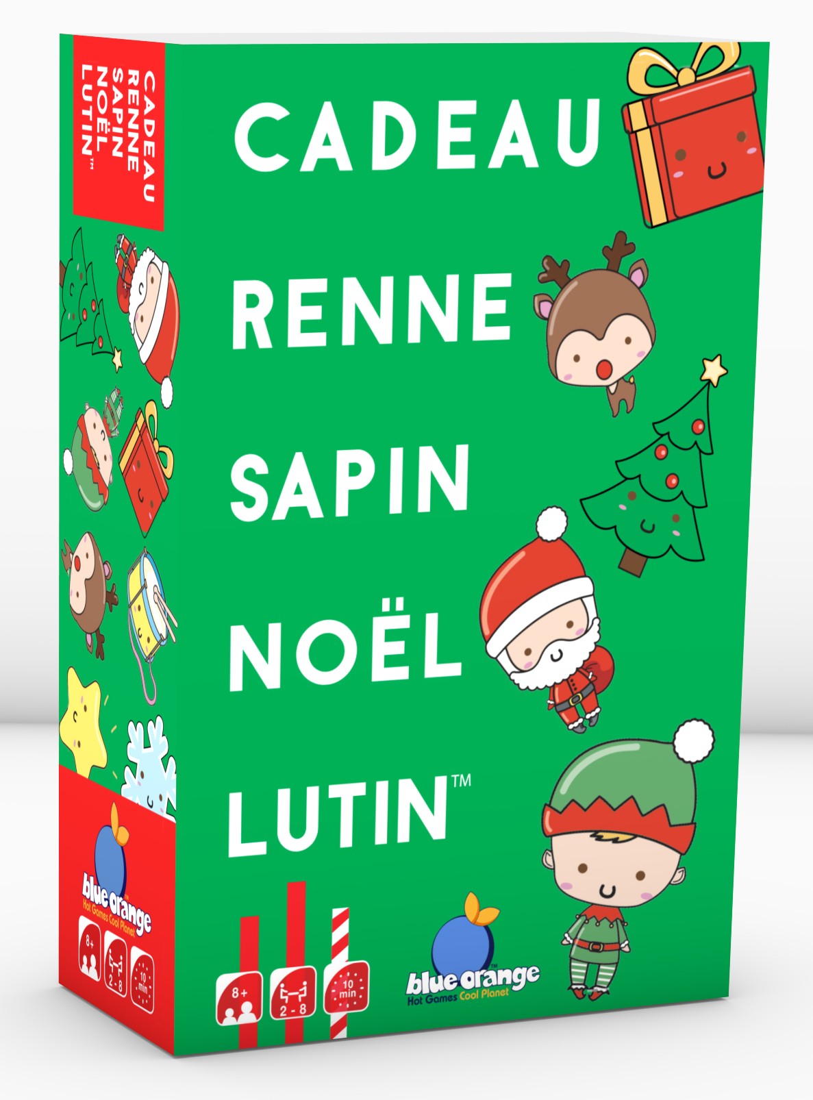 Boîte du jeu Cadeau Renne Sapin Noël Lutin