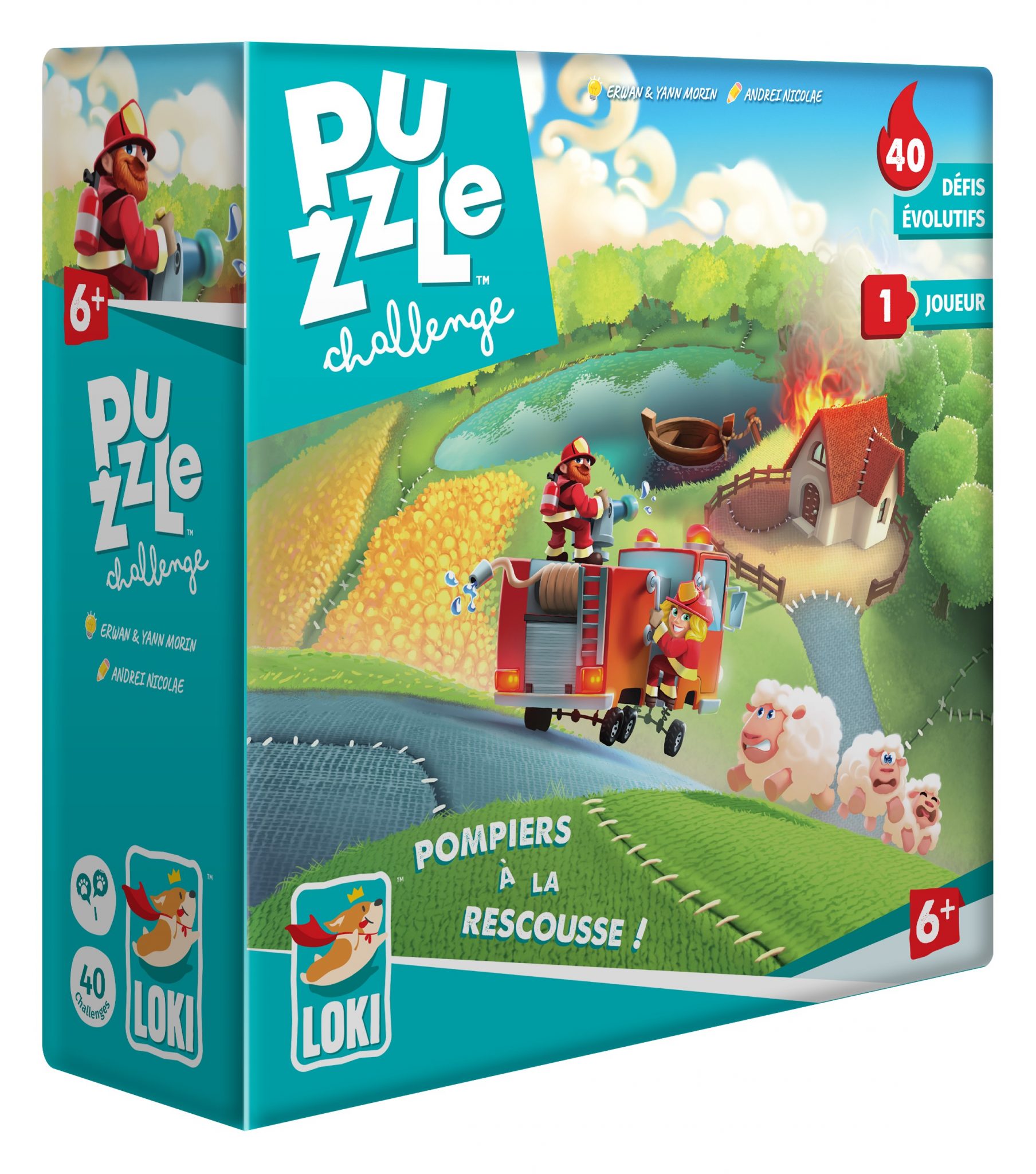 Boîte du jeu Puzzle Chalenge - Pompiers à la Rescousse