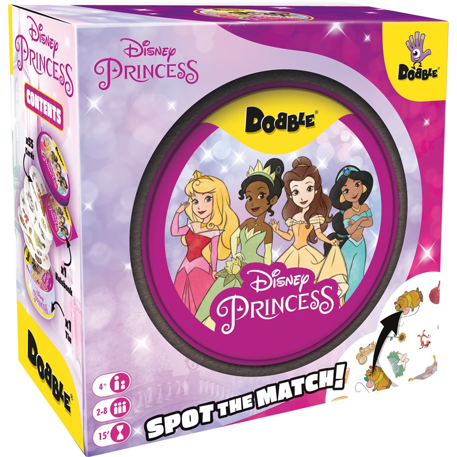 Boîte du jeu Spot it!/Dobble Disney Princess (ML)