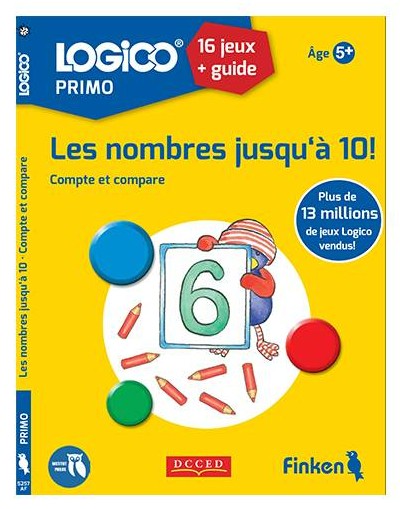 Boîte du jeu Logico Primo - Les Nombres jusqu'à 10 (16 Fiches) (ext)