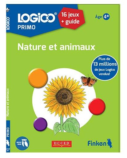 Boîte du jeu Logico Primo - Nature et Animaux (16 Fiches) (ext)