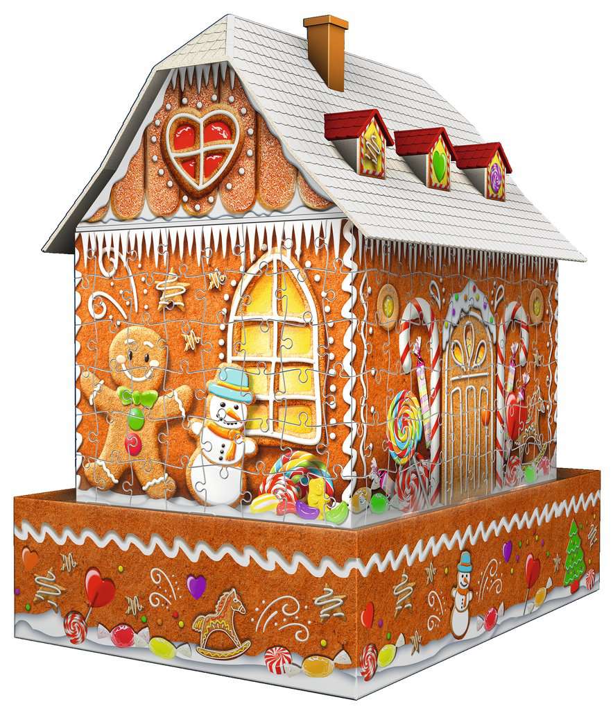 Boîte du casse-tête Maison de Noël en Pain d'Épices (257 pièces) - Ravensburger