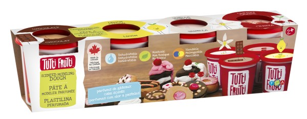 Boîte du bricolage Tutti Frutti: 4 Pots - Parfum de gâteau
