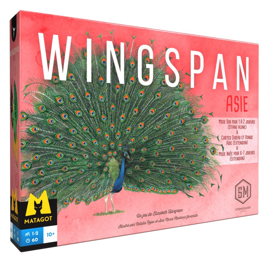 Boîte du jeu Wingspan extension Asie