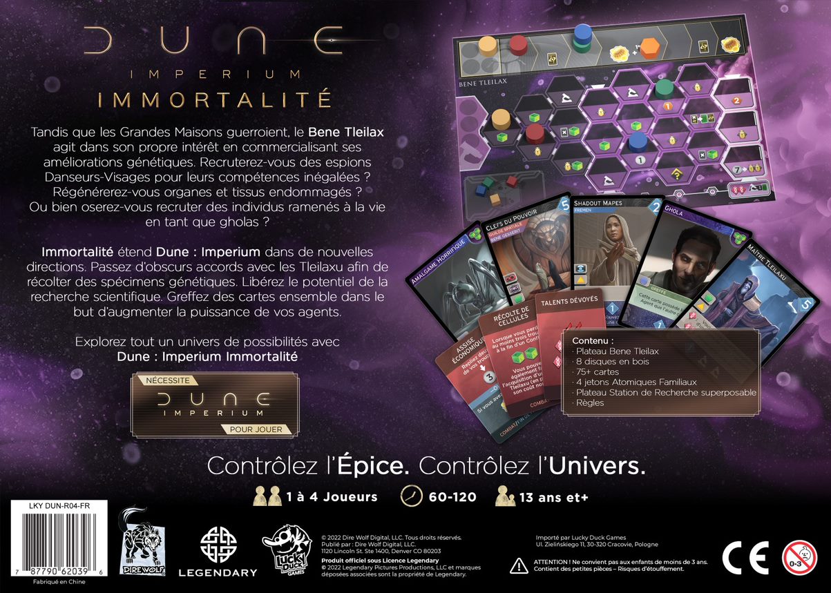 Présentation du jeu Dune: Imperium - Immortalité (ext) (VF)