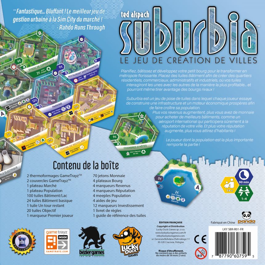 Présentation du jeu Suburbia - 2e Édition (VF)