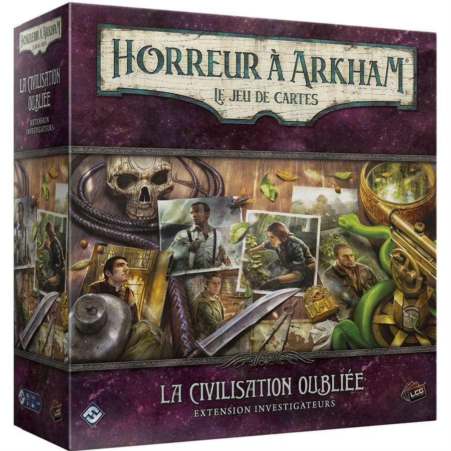Boîte du jeu Horreur à Arkham JCE : La Civilisation Oubliée Investigateurs (ext)