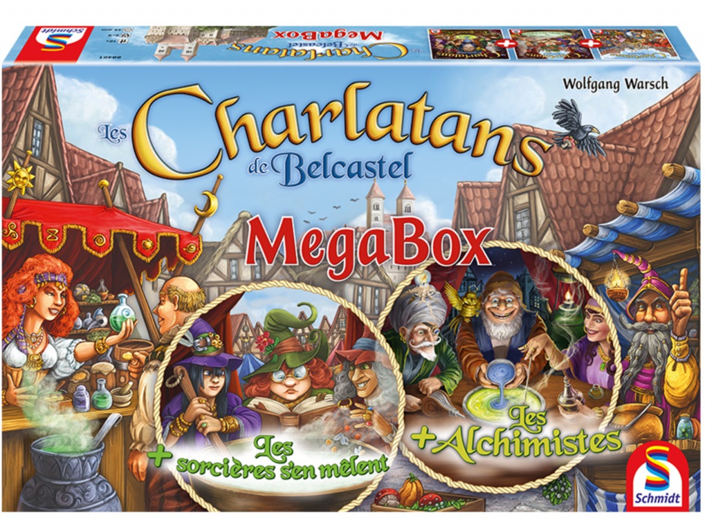 Boîte du jeu Les Charlatans de Belcastel - Megabox