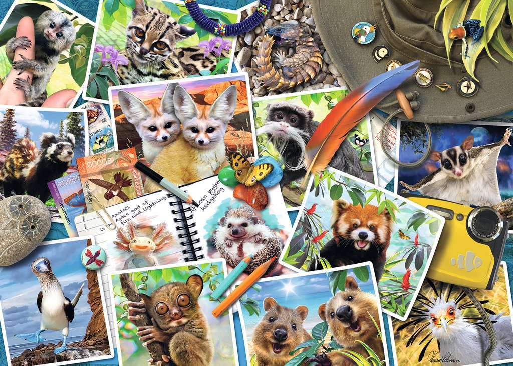 Journal d’animaux d’un globe-trotteur (1000 pièces) – Ravensburger