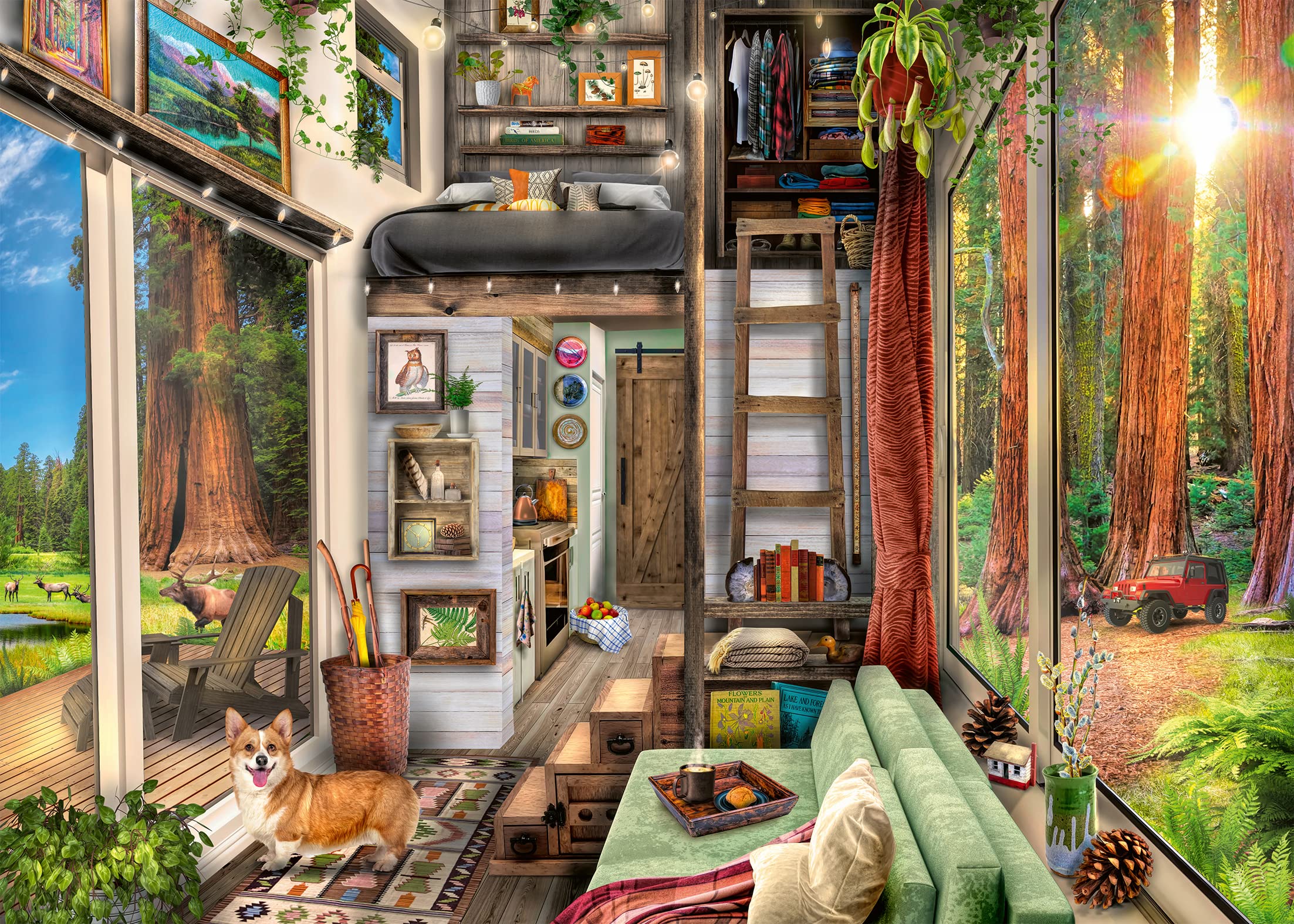Minimaison de la forêt de Séquoias (1000 pièces) – Ravensburger