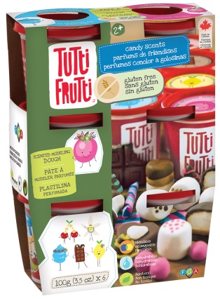 Boîte du bricolage Tutti Frutti: 6 Pots - Parfum Friandises (Sans Gluten)