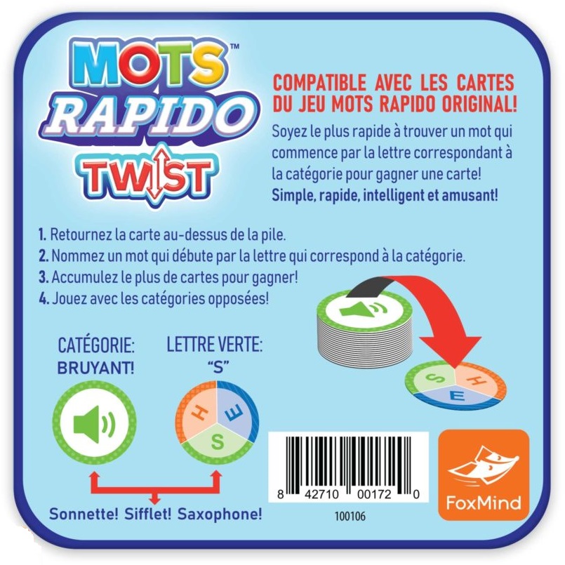 Présentation du jeu Mots Rapido - Twist (ML)
