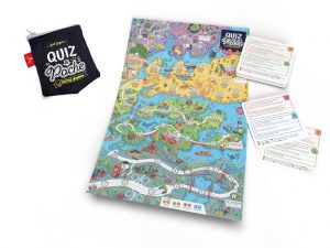 Quiz De Poche - Jeu De Questions/réponses Générales - 4 Catégories, 4 Niveaux - Parfait Pour Voyages, Voiture, Famille - Format Compact