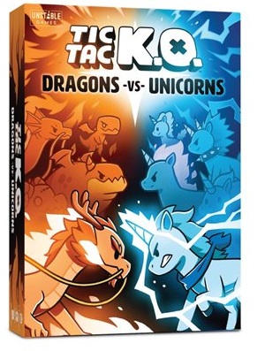 Boîte du jeu Tic Tac K.O.: Dragons VS Unicorns (VF)