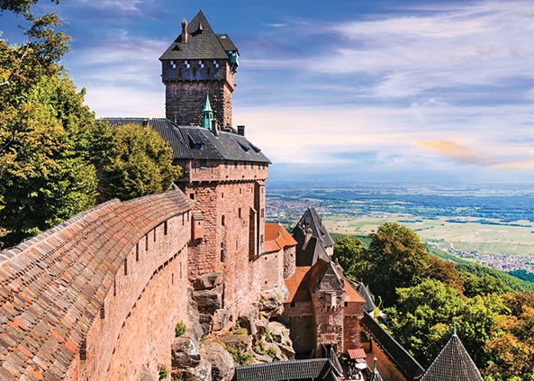 Boîte du casse-tête Château du Haut-Koenigsbourg, Alsace (1000 pièces) - Nathan