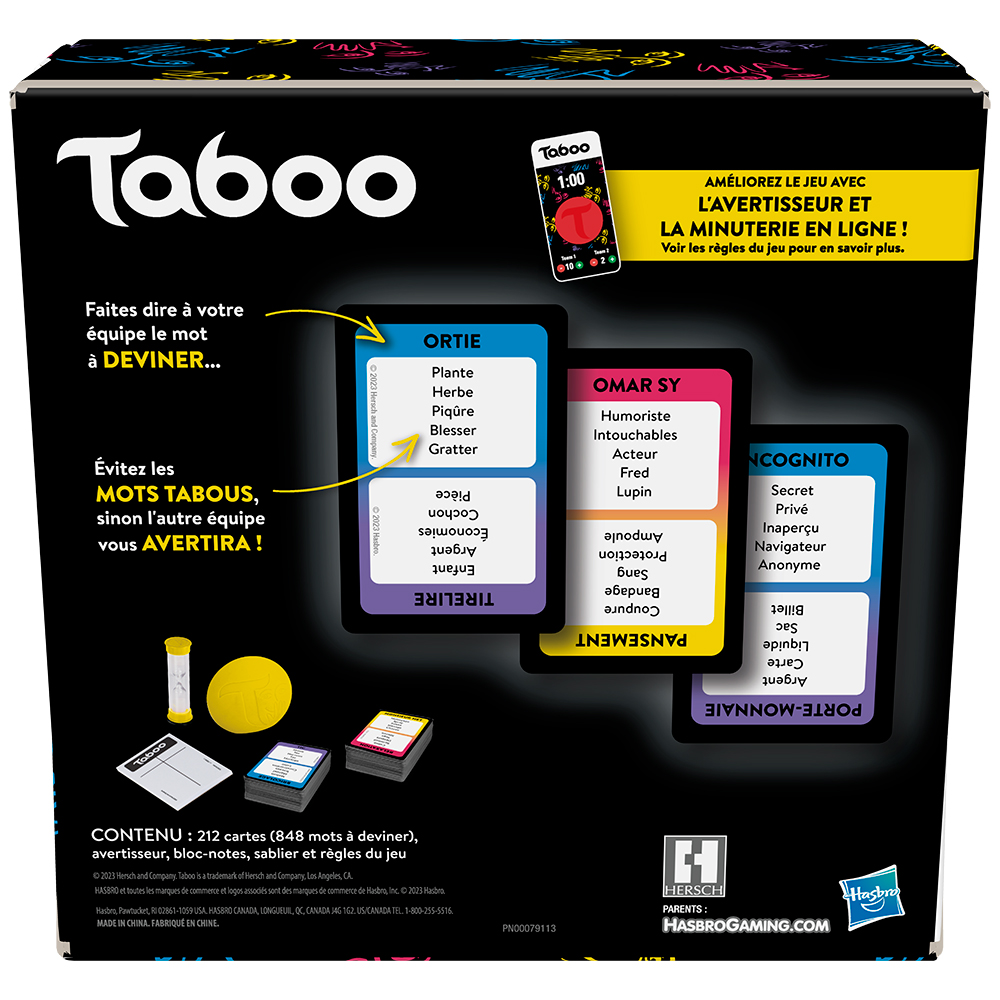 Présentation du jeu Taboo (VF)