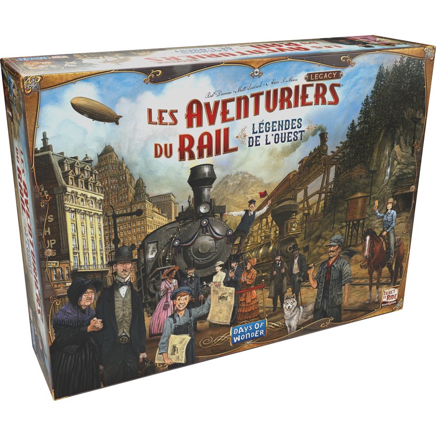 Boîte du jeu Les Aventuriers du Rail Legacy: Légendes de l'Ouest