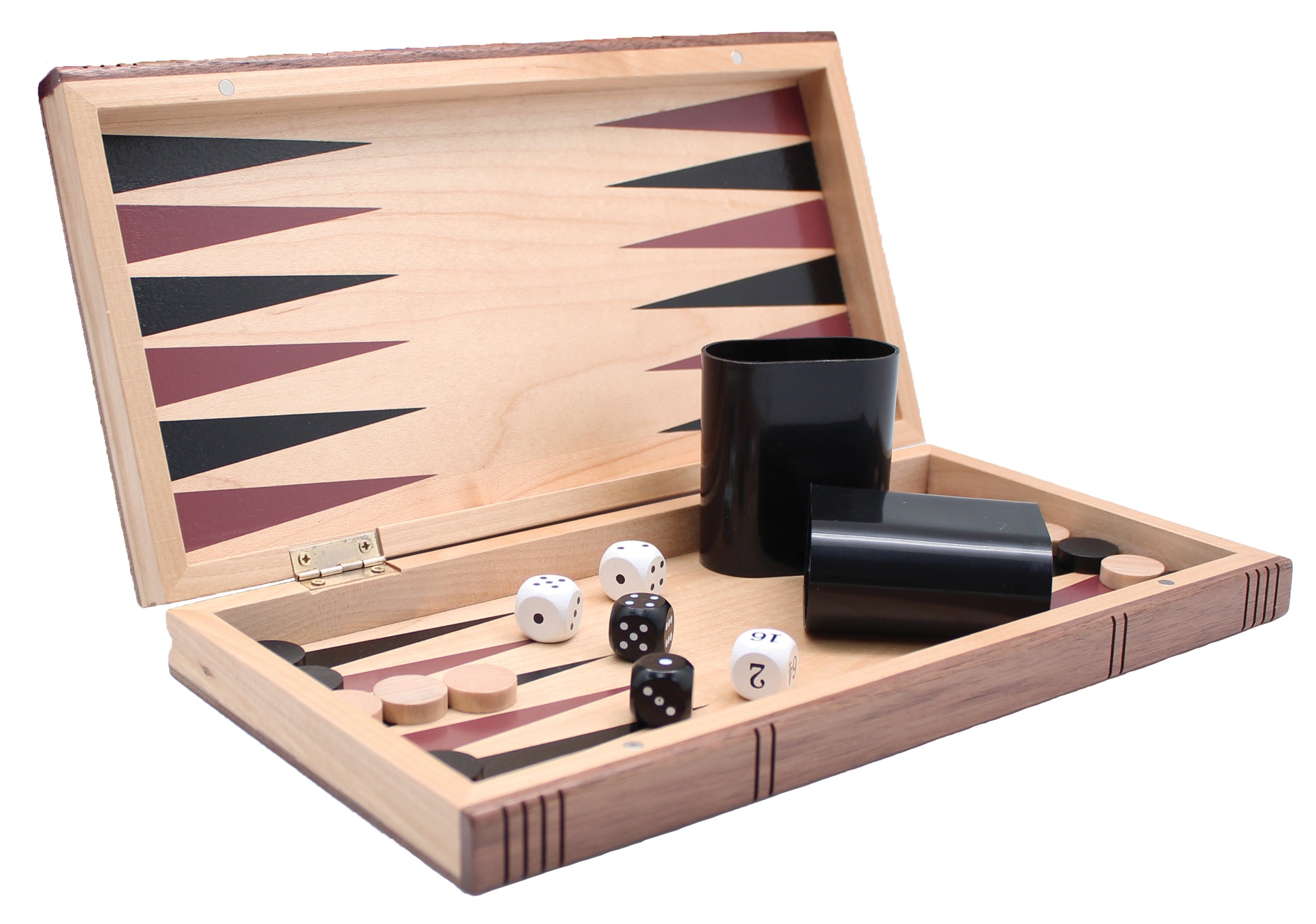 Présentation du jeu Backgammon, Jeu d'échecs et de Dames en Bois