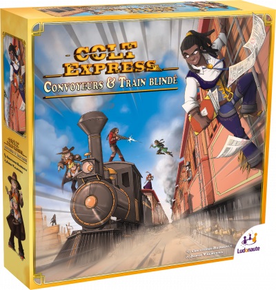 Boîte du jeu Colt Express - Convoyeurs & Train Blindé (ext)