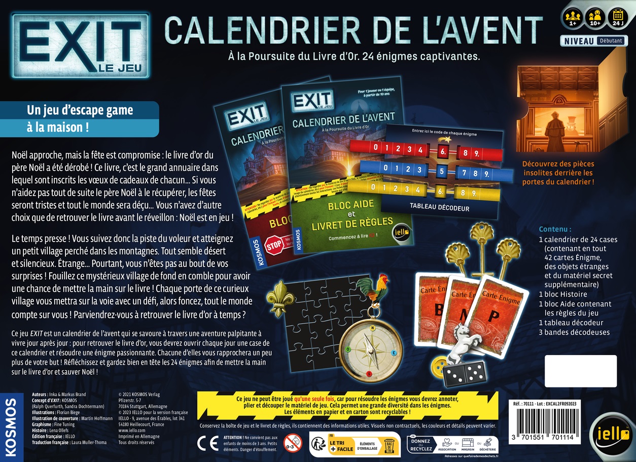 Exit Calendrier de l