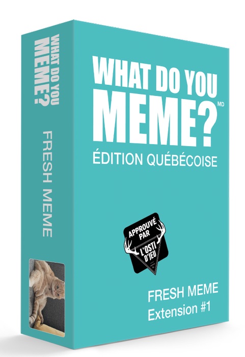 Boîte du jeu What do you meme? Édition Québécoise - Fresh meme Extension #1