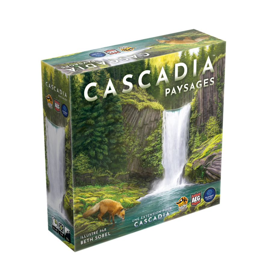 Boîte du jeu Cascadia - Paysages (ext)