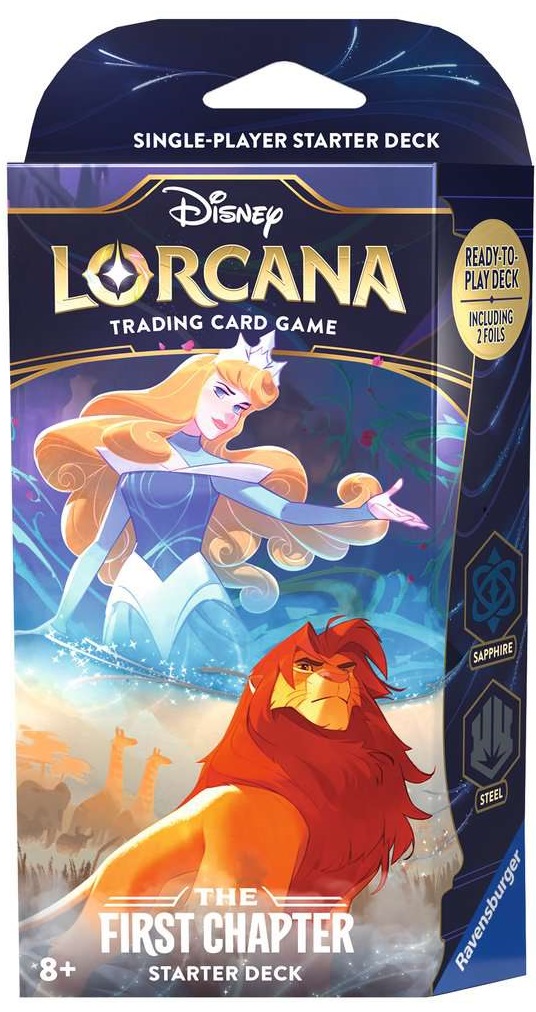 Boîte du jeu Disney Lorcana: The First Chapter - Starter Deck (Sapphire - Steel) (VA)