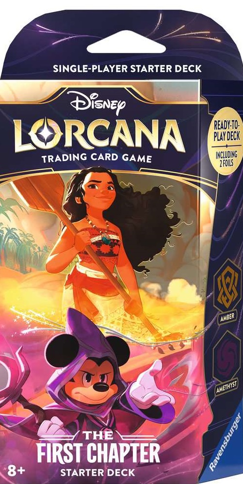 Boîte du jeu Disney Lorcana: The First Chapter - Starter Deck (Amber - Amethyst) (VA)