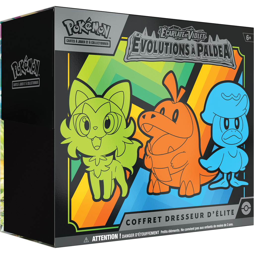 Boîte du jeu Pokémon: Coffret Dresseur d'Élite Écarlate et Violet - Évolution à Paldea