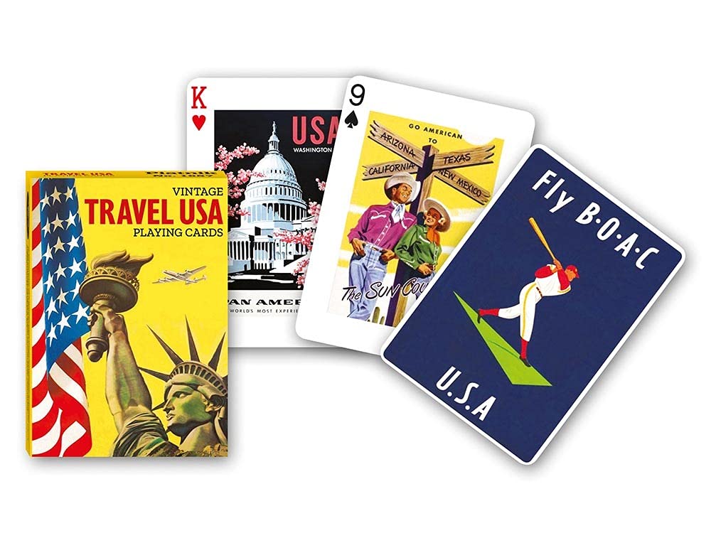 Boîte du jeu Jeu de cartes Simple - Travel USA