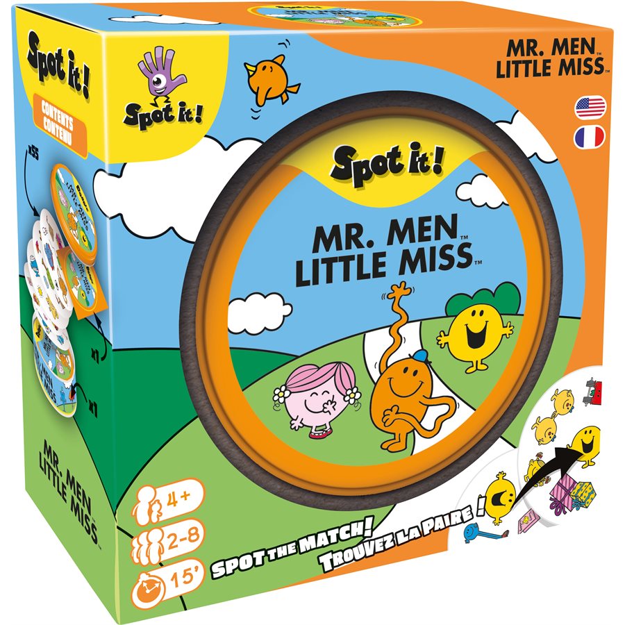 Boîte du jeu Spot It!/Dobble - Mr. Men and Little Miss (ML)