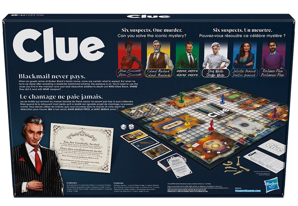 Présentation du jeu Clue - Le Jeu d'enquête classique (Nouvelle Version)