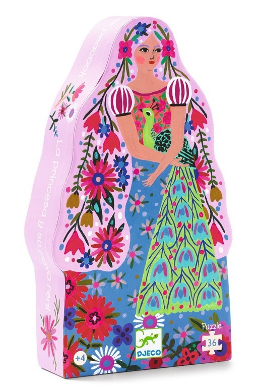 Silhouette – La Princesse et son Paon (36 pièces) – Djeco