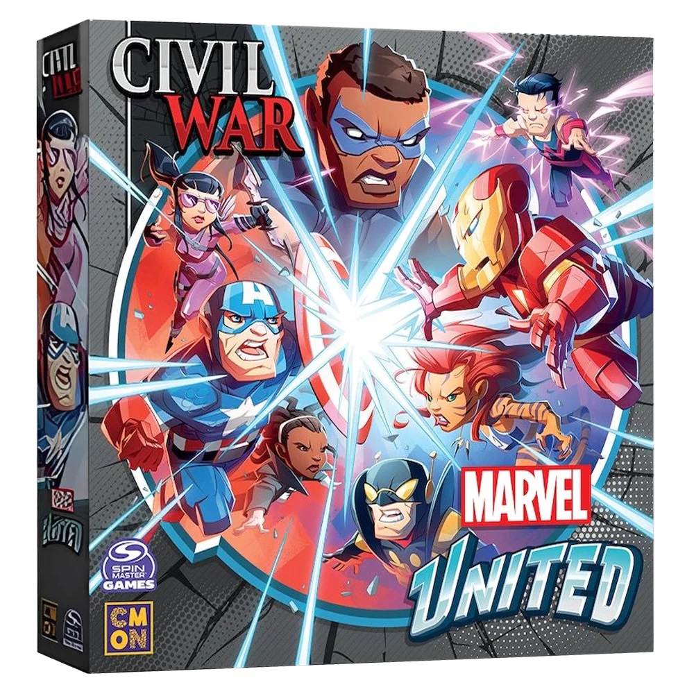 Boîte du jeu Marvel United - Civil War (ext) (VF)
