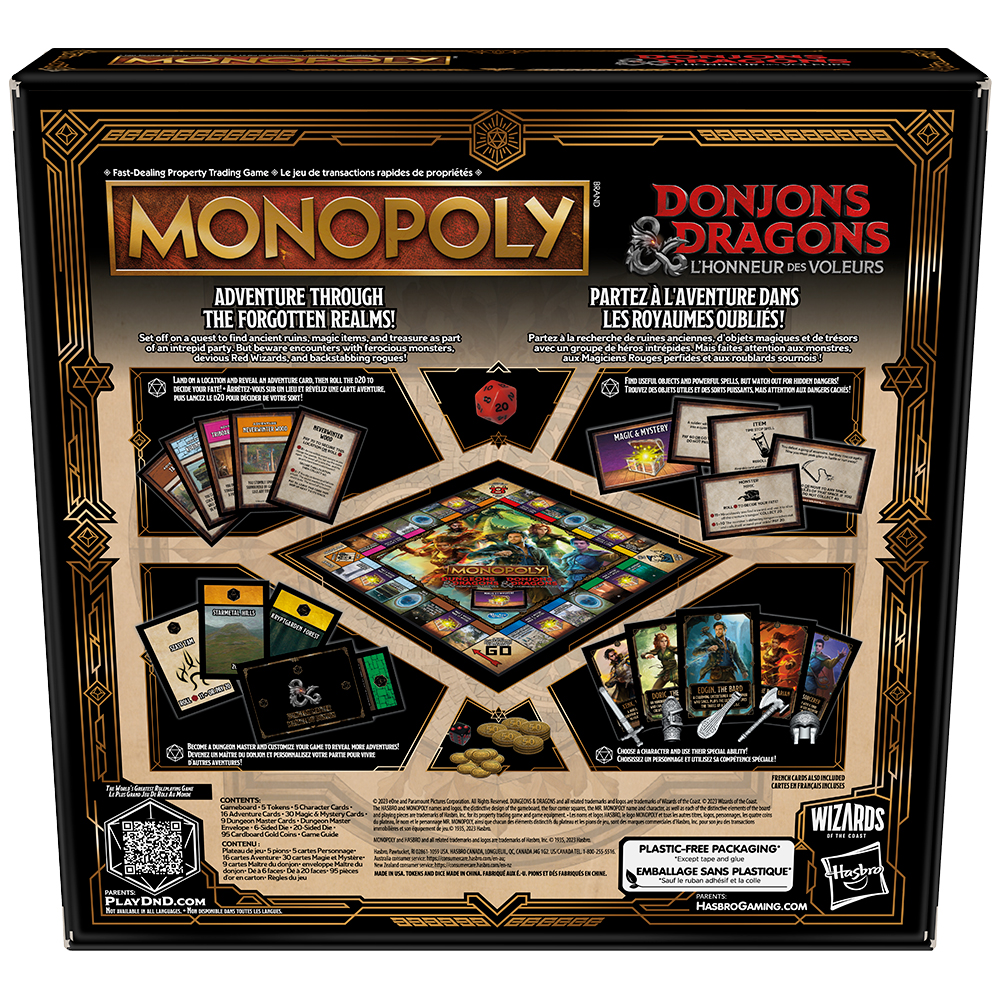 Présentation du jeu Monopoly - Dungeons & Dragons (ML)