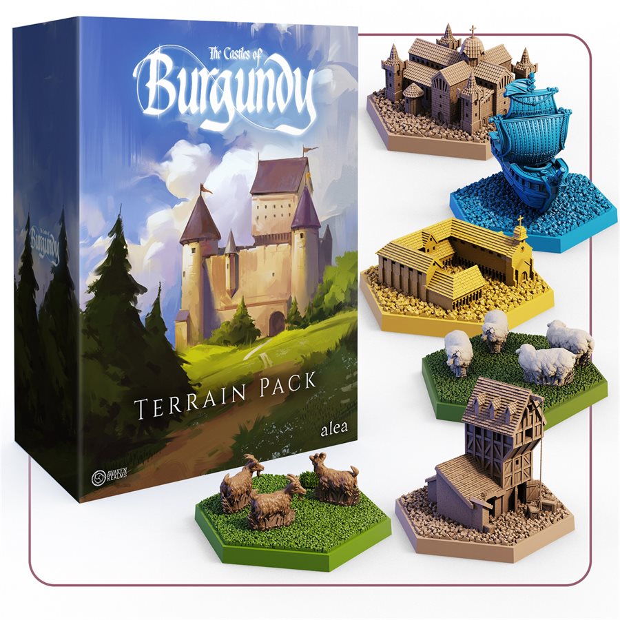 Boîte du jeu The Castles of Burgundy - 3D Terrain Pack