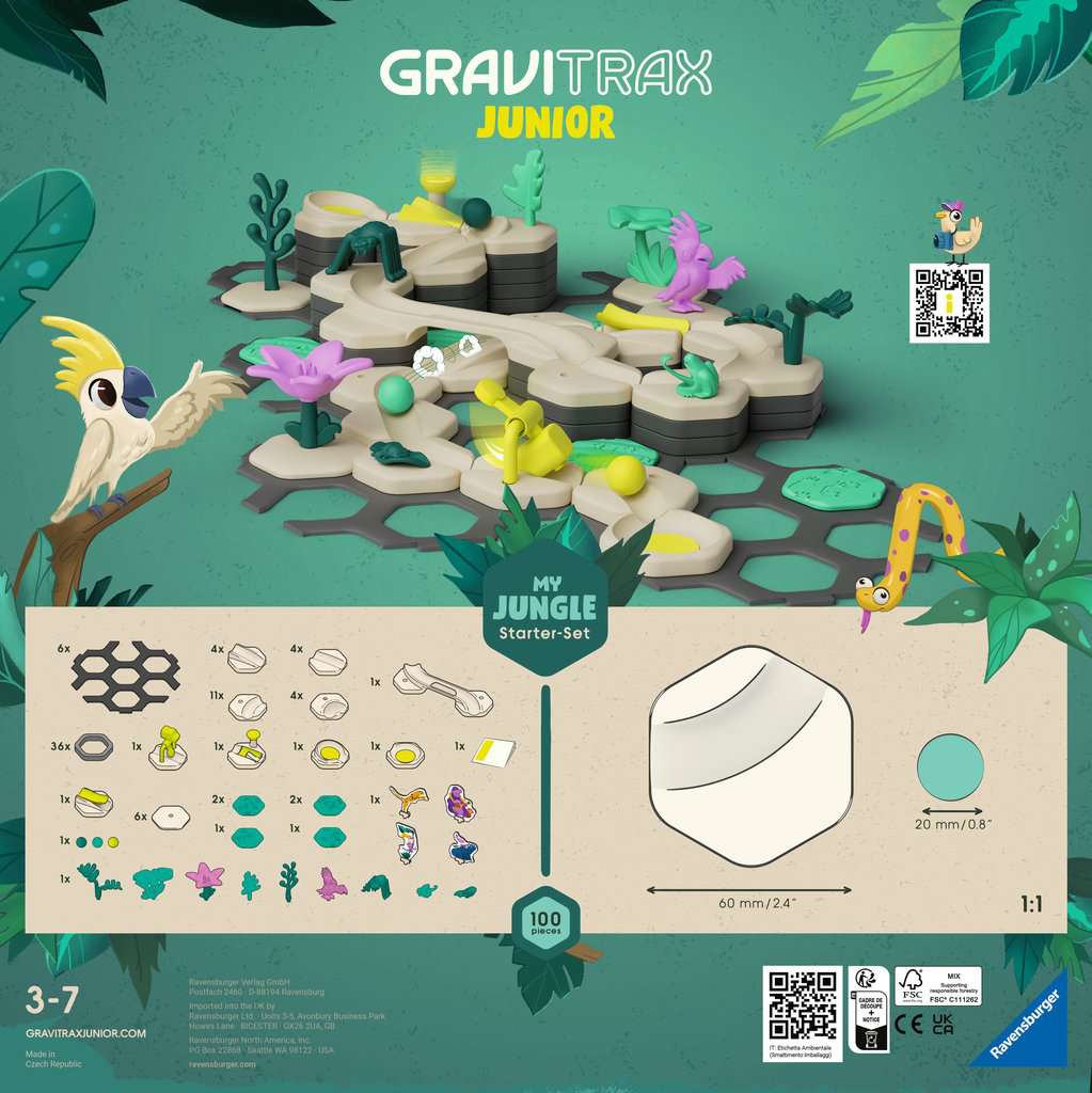 Présentation du jeu Gravitrax Junior - Starter set - My Jungle
