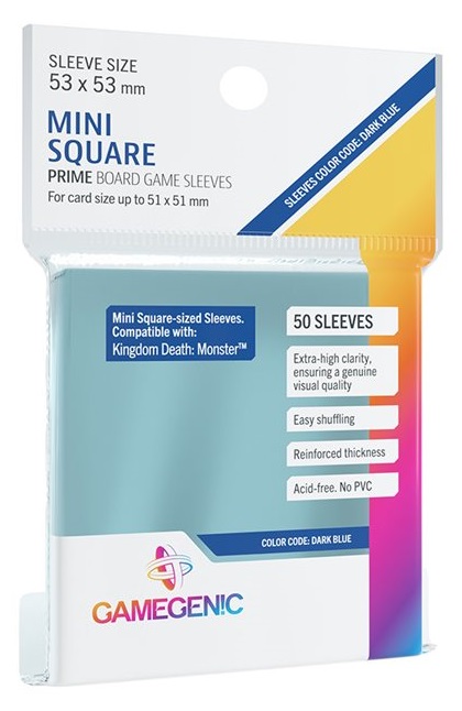 Sleeves – Protecteurs de cartes: Mini Square Prime 53 x 53 mm Paquet de 50