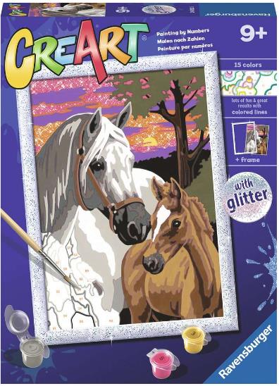 Boîte du bricolage CreArt - Sunset Horses