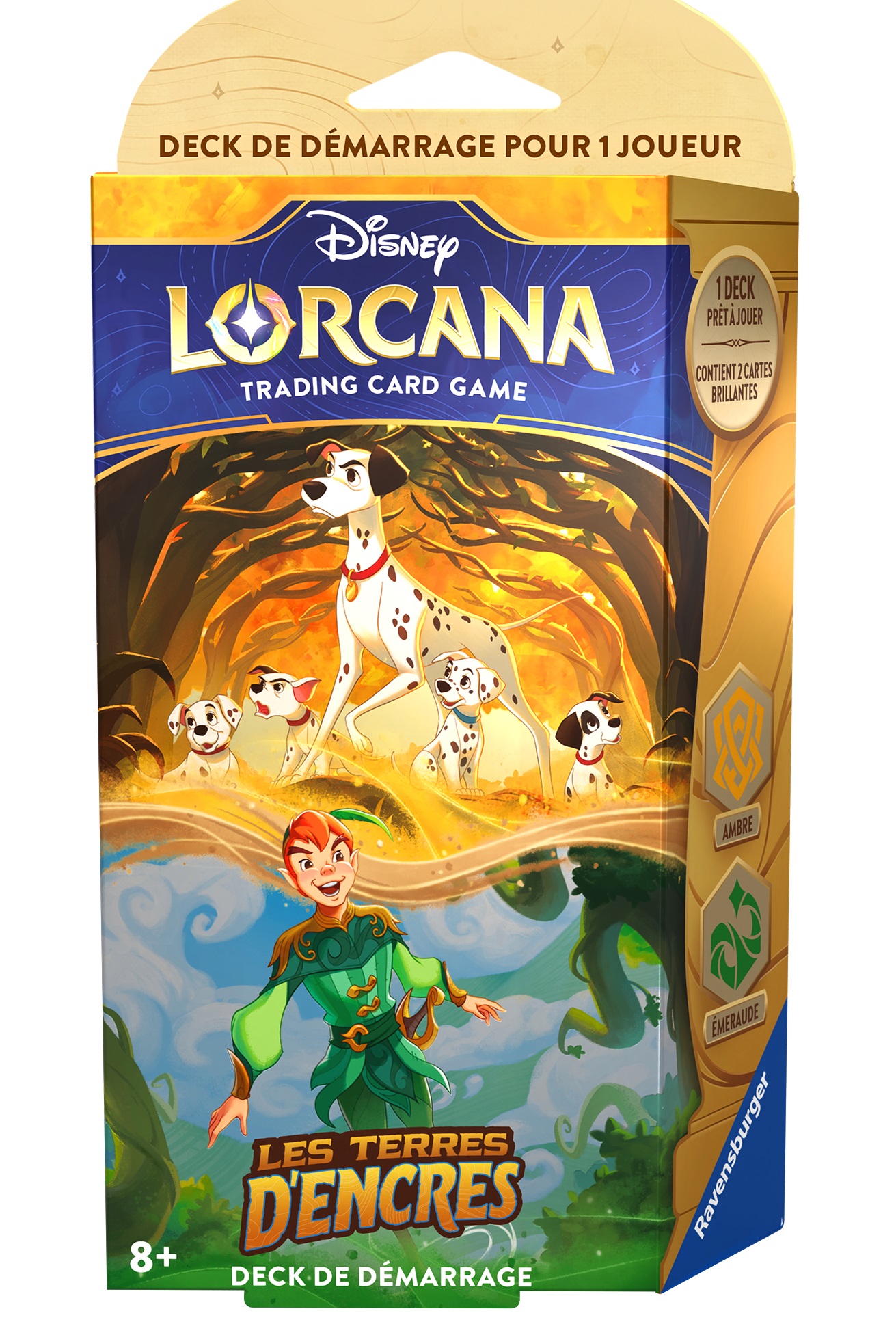 Boîte du jeu Boîte du jeu Disney Lorcana: Les Terres d'Encres - Deck de démarrage (Ambre - Émeraude)